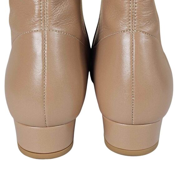 BY FAR Leather Low Heel Square Toe Booties $540 Size 37 - Picture 5 of 14